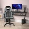Flash Furniture Gray LeatherSoft Gaming Chair - Skate Wheels CH-00095-GY-RLB-GG - alternate 1